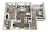 Two Bedroom Type L Floorplan